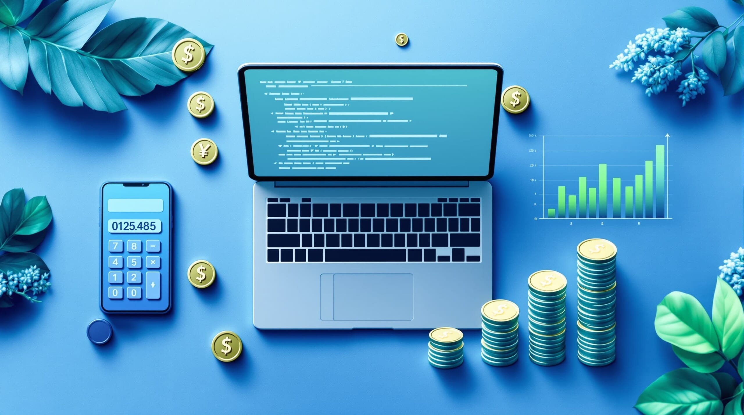 システム開発を個人に依頼した際の費用相場のイメージ画像です。